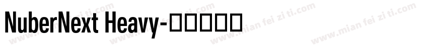 NuberNext Heavy字体转换